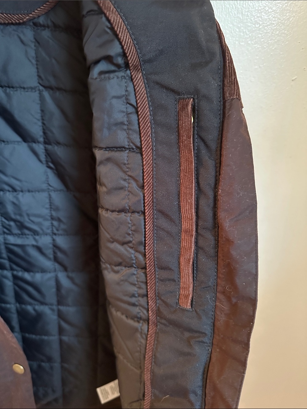 L.L. Bean Women's Upcountry Waxed Cotton Down Vest in Dark Brown - Picture 6 of 6